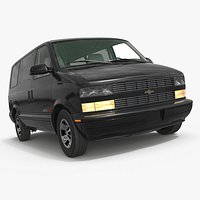 Black Chevrolet AWD Multi-Seat Transport Van Simplified