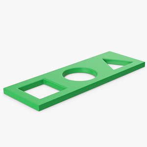 Green Shape Holes 3D model