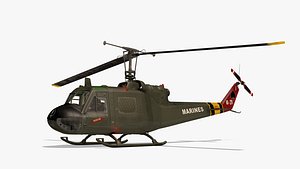 3d bell iroquois pilot