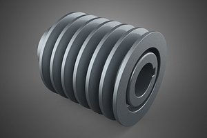 3D STANDARD 6 SIX SEXTUPLE GROOVE TRACK PULLEY SHEAVE WHEEL V BELT model