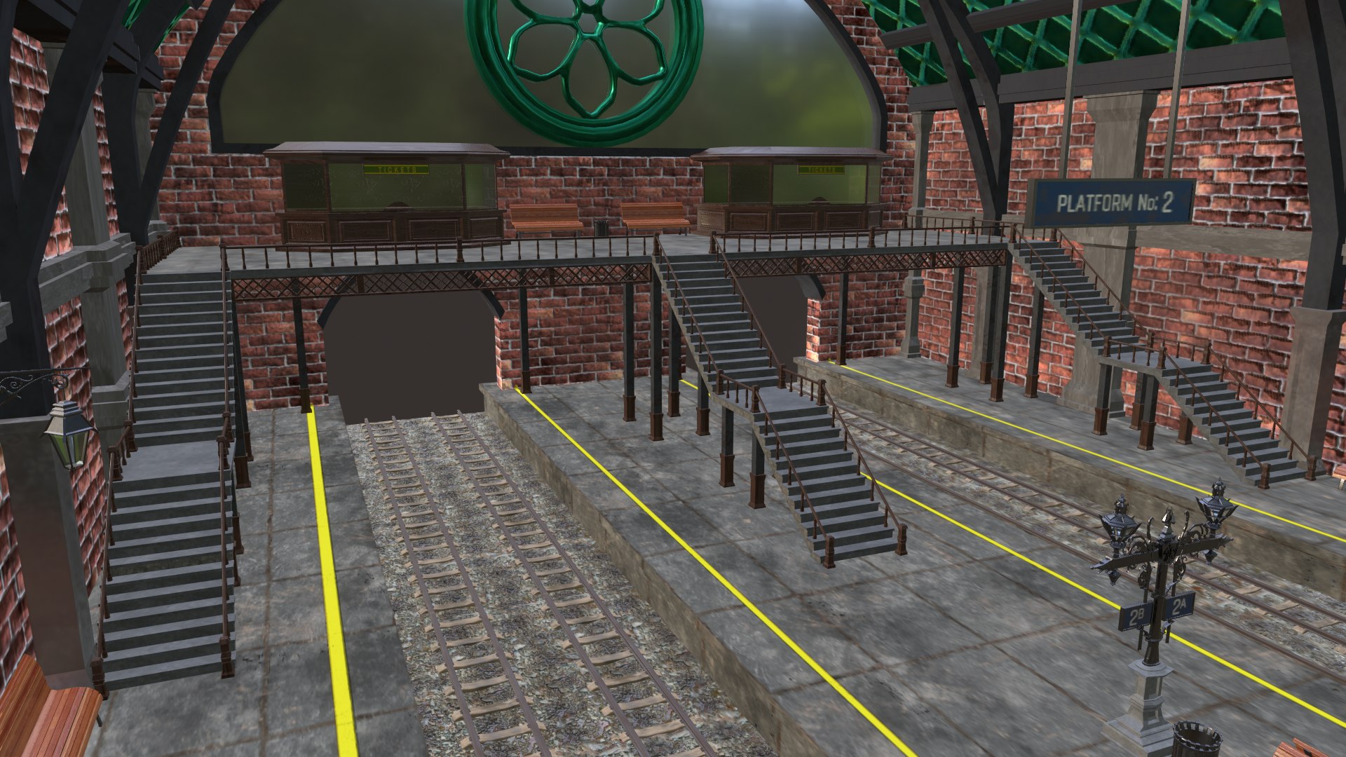 Train Station 3D Model - TurboSquid 2122824