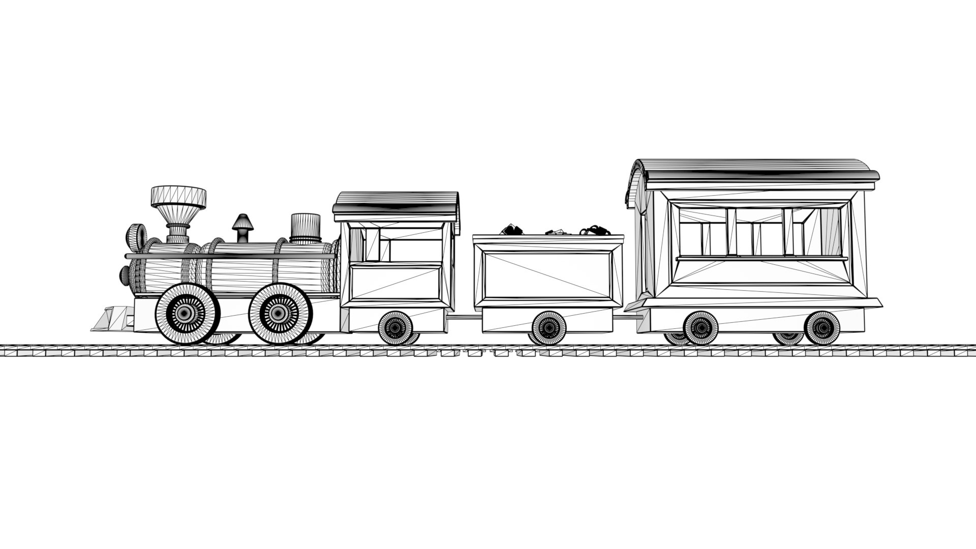 3D Toy Train model - TurboSquid 2103837