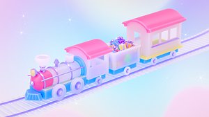 3D Toy Train model