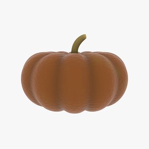 3D model pumpkin food