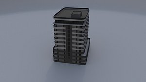 3D model BuildingofficeU