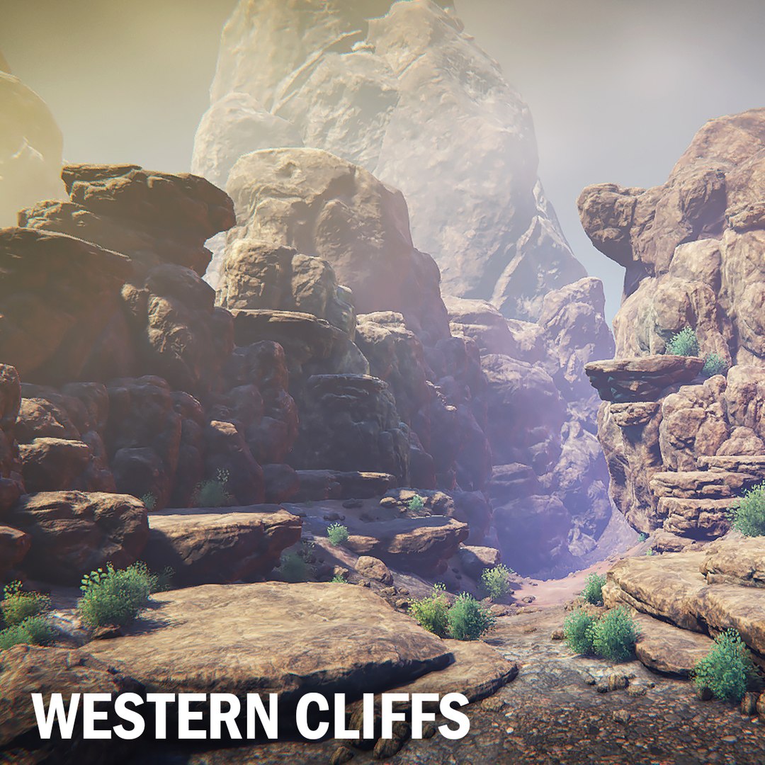 Western Cliffs 3D - TurboSquid 1499263