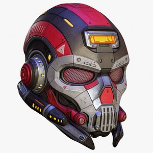 3D model Sci Fi Helmet p02