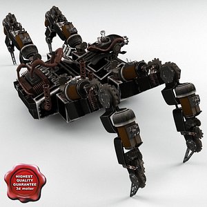 3dsmax robot spider r2
