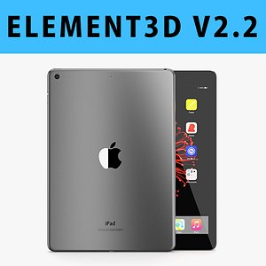 E3D - Apple iPad 9.7 Inch 2017 Wi-fi Space Grey model