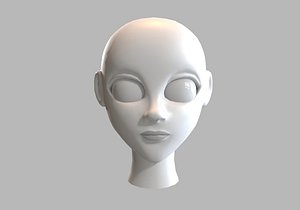 3D model female head