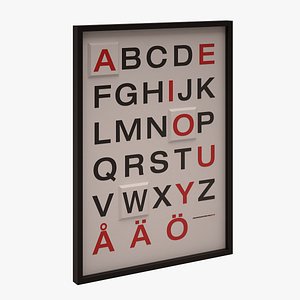 Ikea Alphabetical Wall Picture