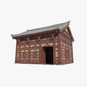 Asian Ancient Architecture Warehouse 3D model