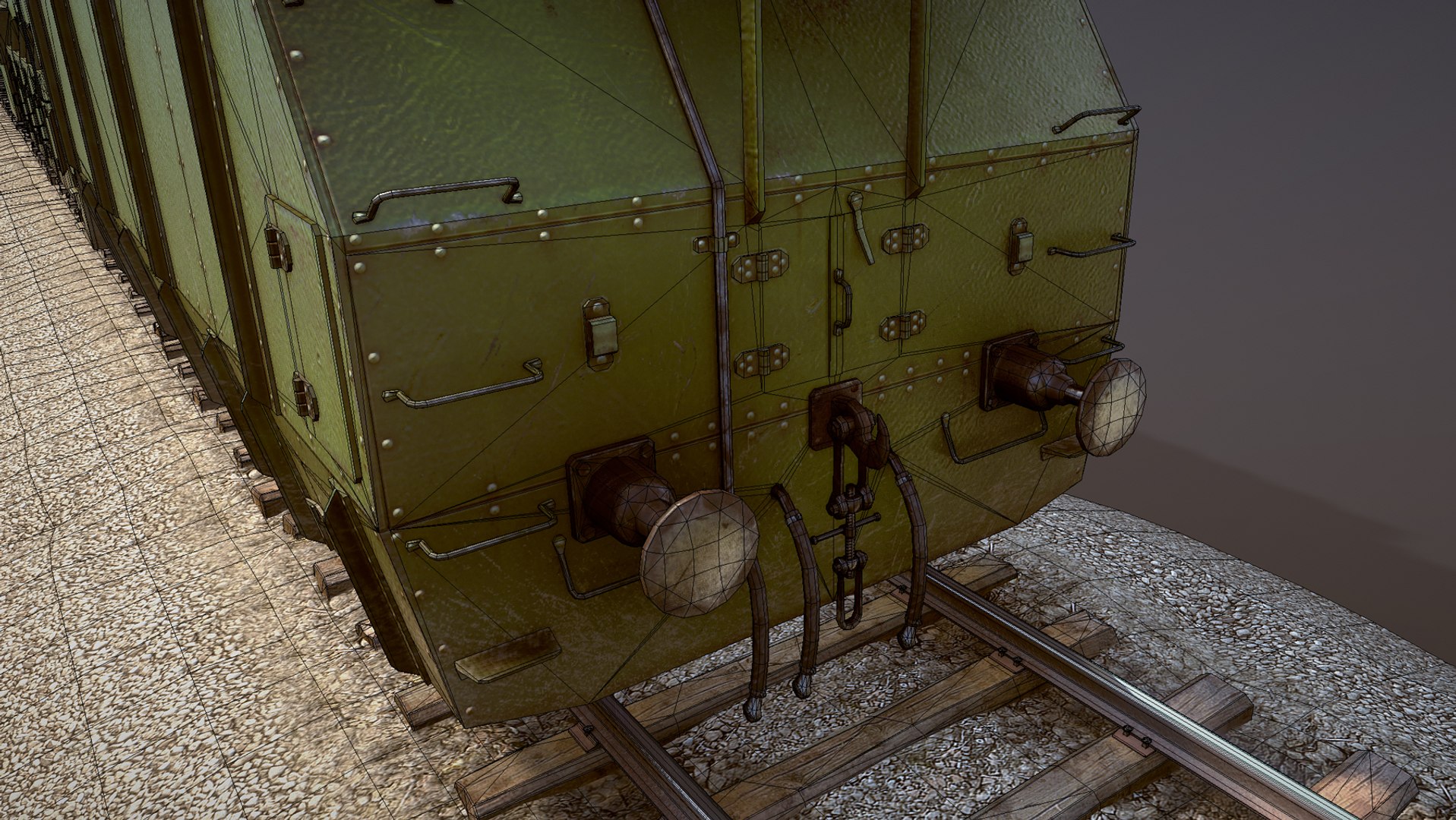 3D Armored Train Bp-35 Locomotive - TurboSquid 1513698