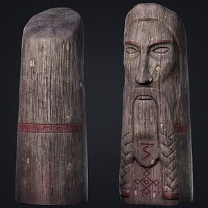 3D Wooden Totem 5