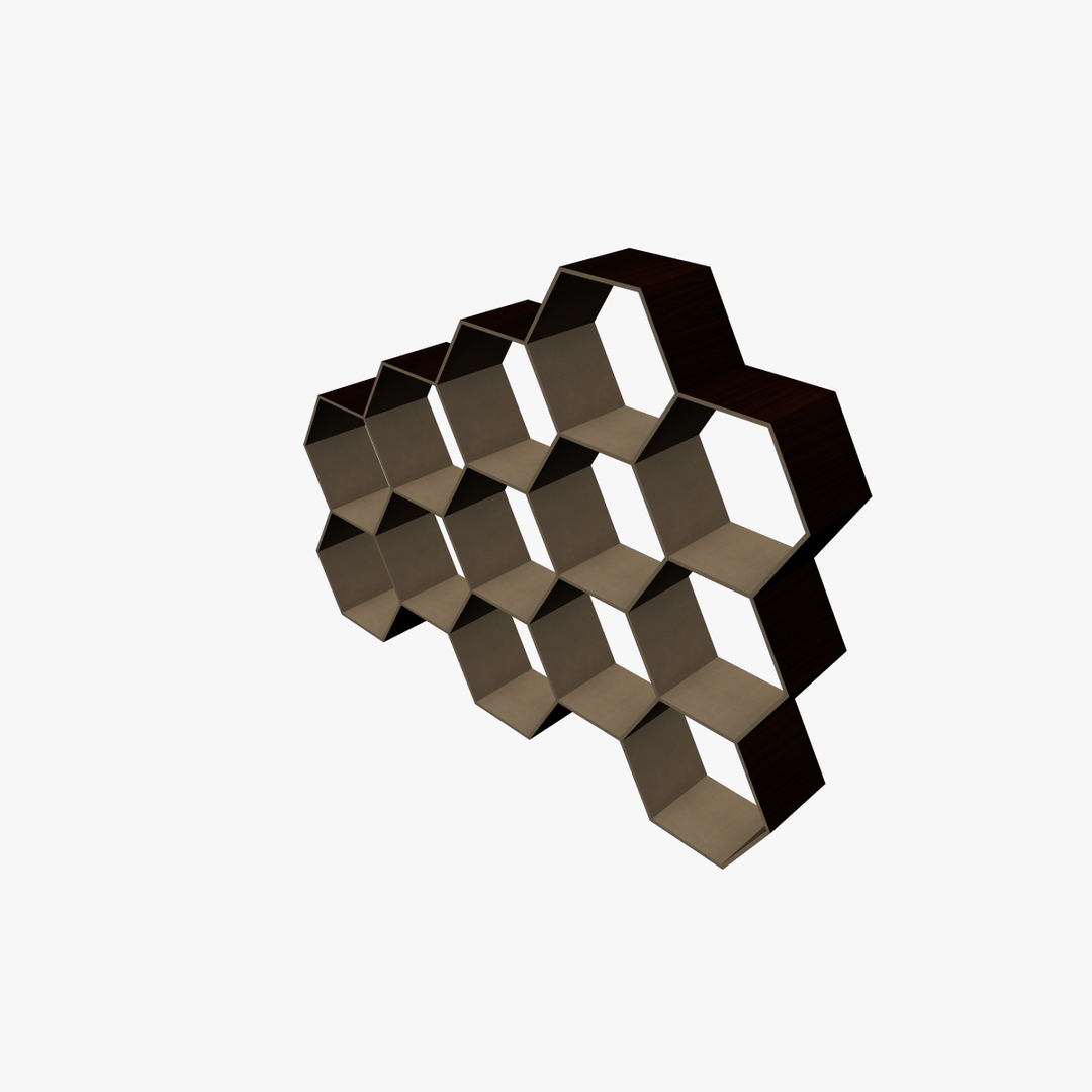 3d model hexagonal shelving shelfs https://p.turbosquid.com/ts-thumb/KR/FWh5lw/LA9oaocx/hexagonalshelving360/jpg/1315647913/1920x1080/turn_fit_q99/9e648810422736e4110a715606c9b4befe3d9194/hexagonalshelving360-1.jpg