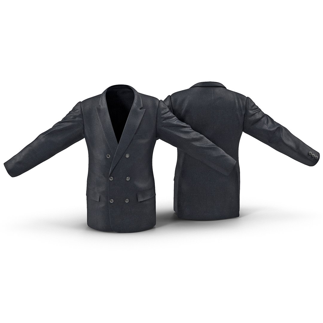 Mens Suit Jacket 7 3D model preview