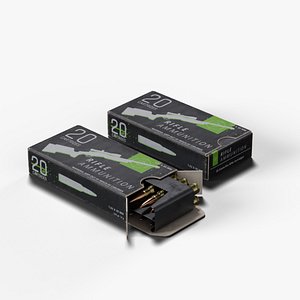 Rifle Ammo Pack 3D model