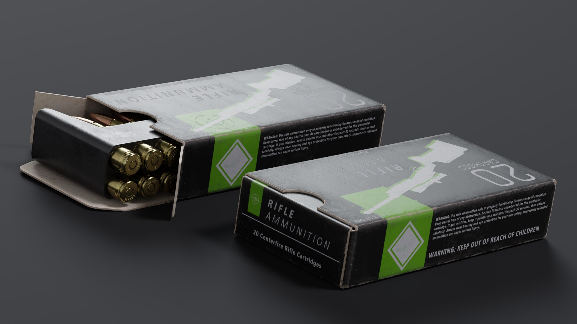 Rifle Ammo Pack 3D Model - TurboSquid 2081779