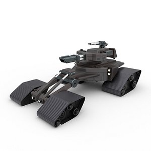 Tank - Sci-fi Future Lowpoly 3D