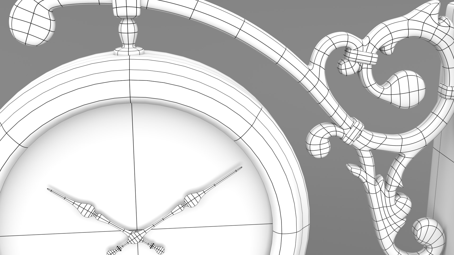 3D Model Howard Miller Street Clock TurboSquid 1528456