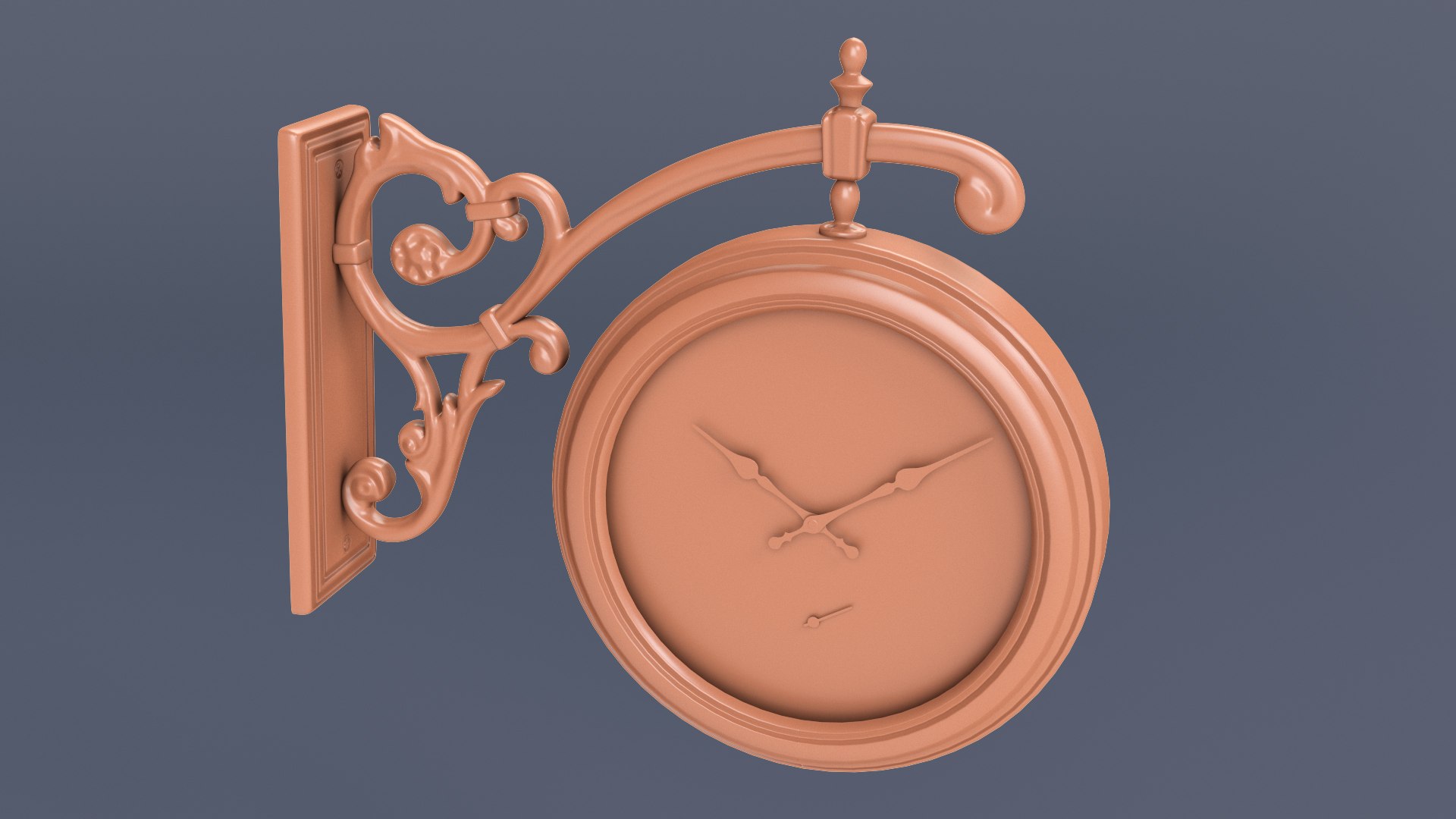 3D Model Howard Miller Street Clock TurboSquid 1528456