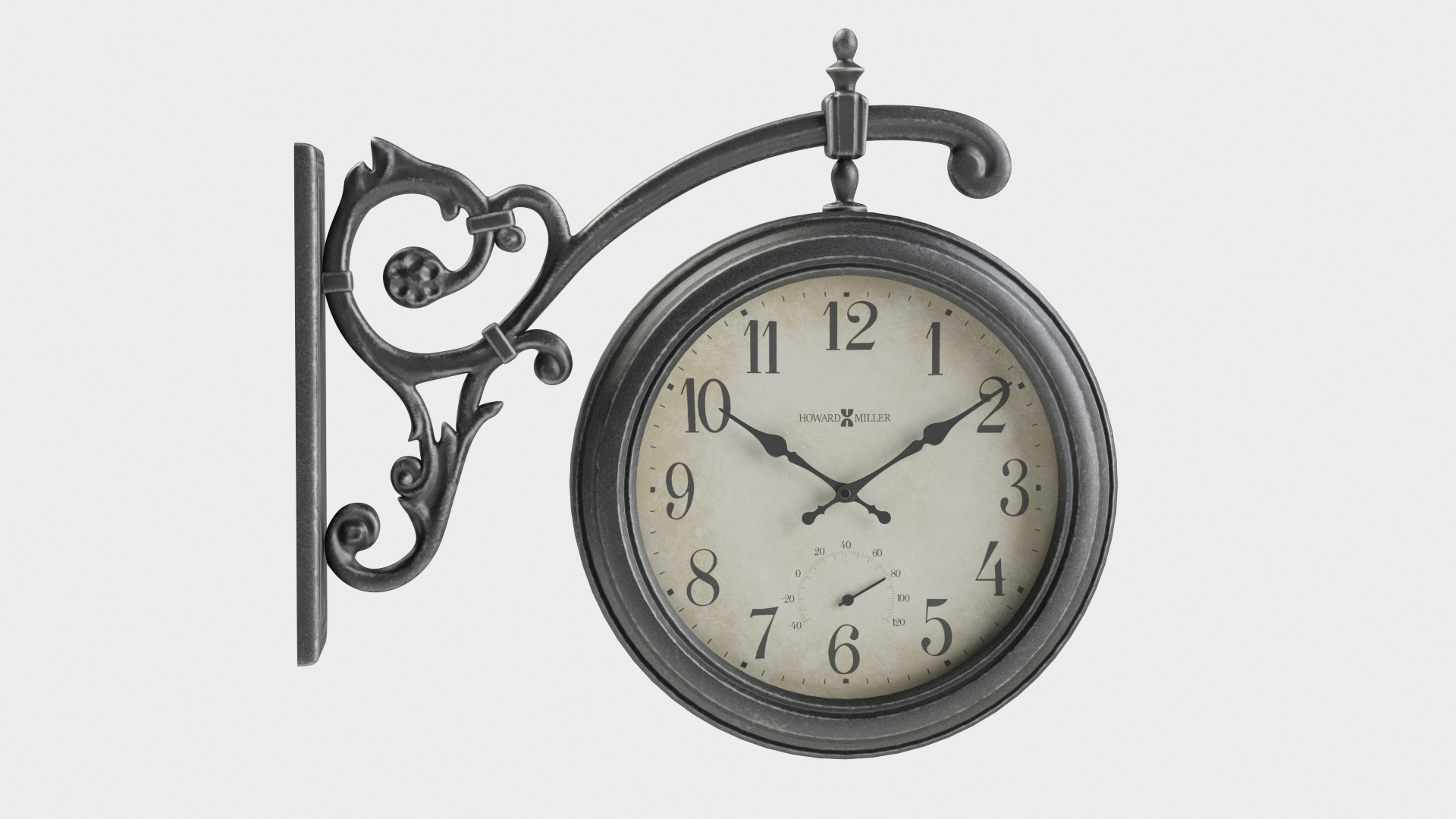 3D Model Howard Miller Street Clock TurboSquid 1528456