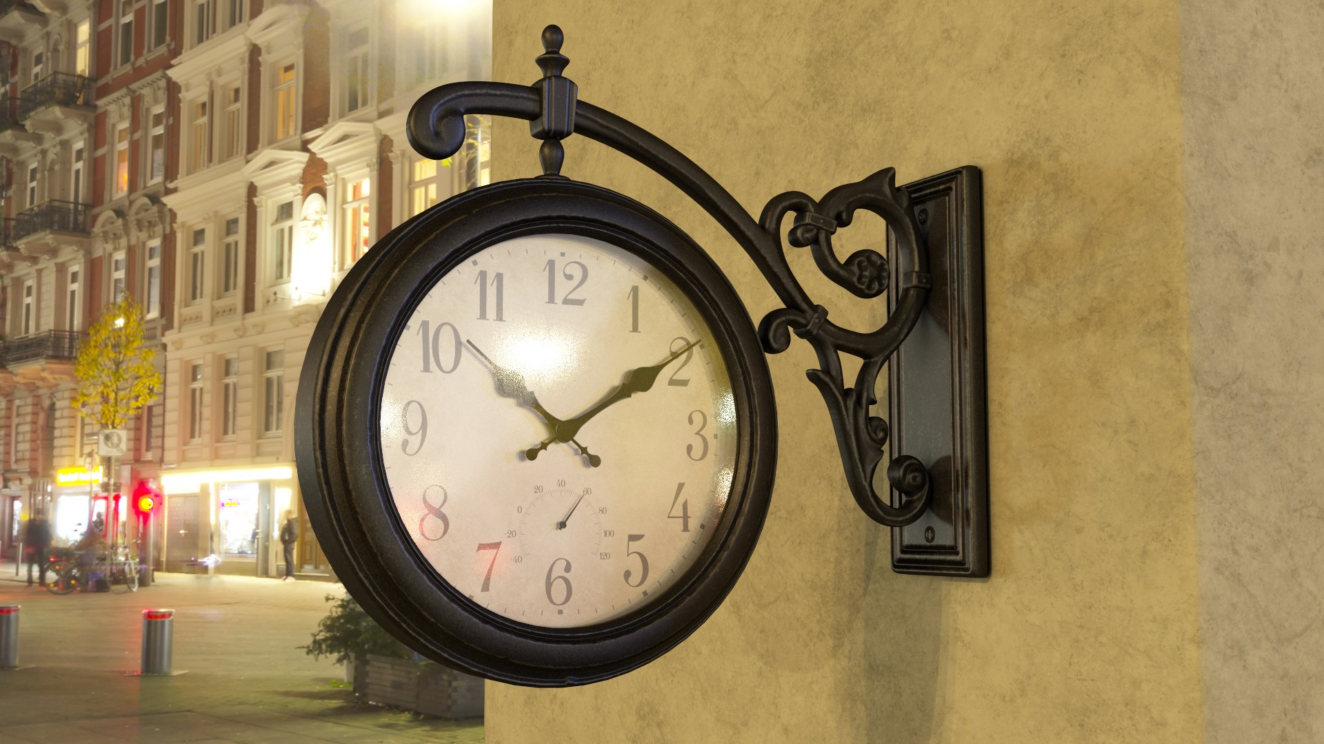 3D Model Howard Miller Street Clock TurboSquid 1528456