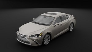 3D Car Lexus ES 2023 with Textures 3D model