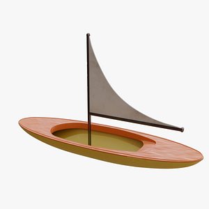 3D model toy boat