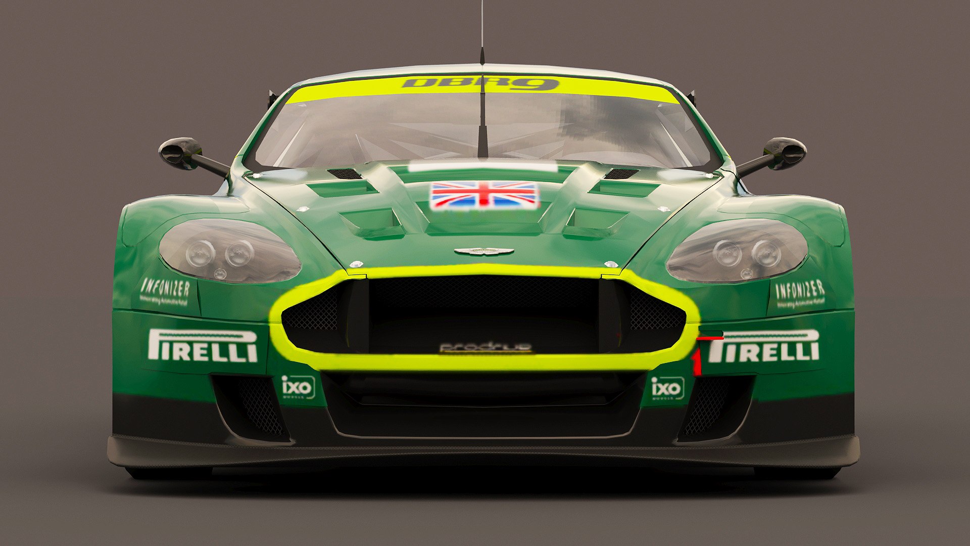 【新品・未開封】オートアート ASTON MARTIN RACING DBR9 1/18 AUTOart Aston Martin DBR9 Light Blue Orange w/ Box From