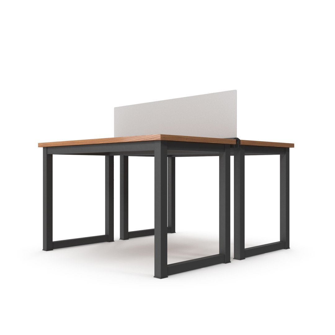 Modern Office Workstation Table Model - TurboSquid 2166261
