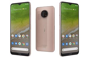 3D model Nokia G50 5G Midnight Sun Low Poly