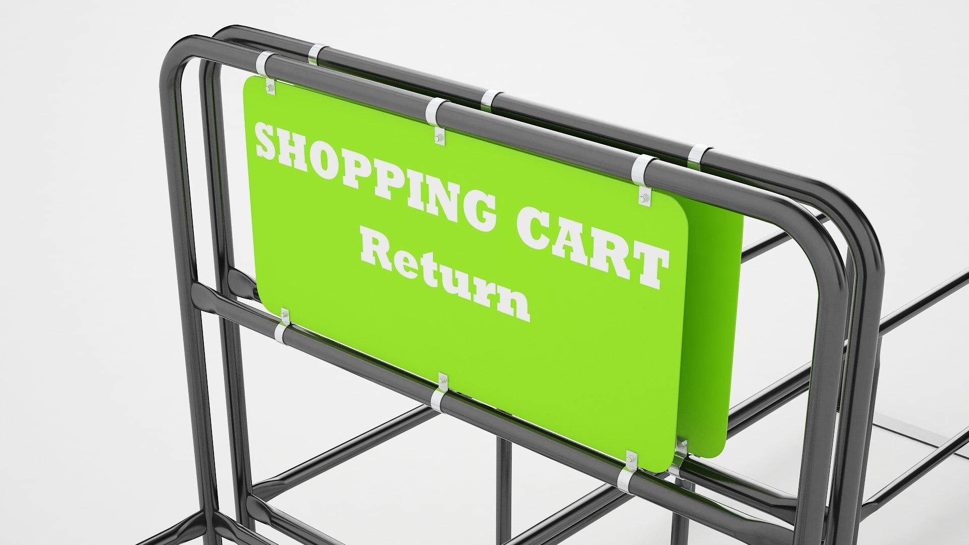Shopping Cart Return 06 3D Model TurboSquid 2019419