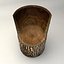 wooden trunk chair 3D