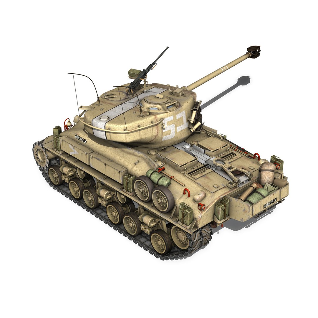 3d M-51 Sherman Tanks Isherman