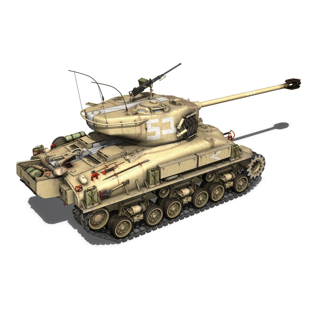 3d M-51 Sherman Tanks Isherman