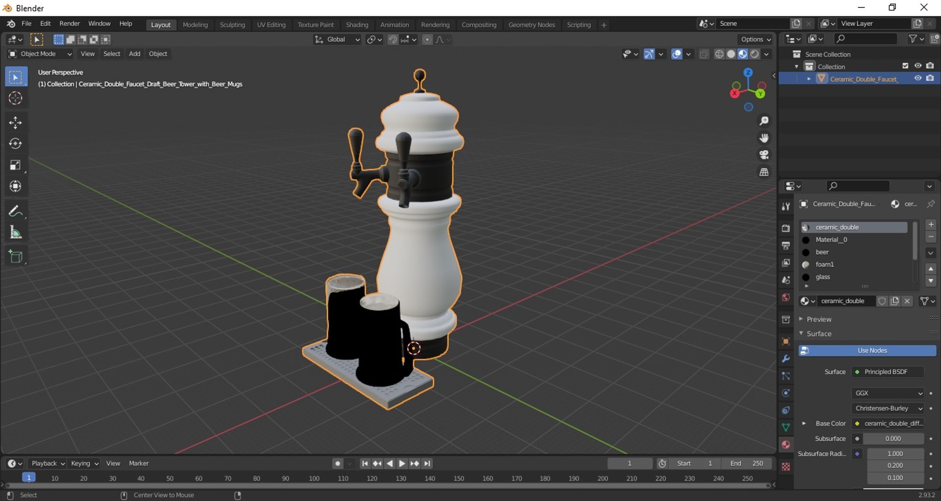 3D Ceramic Double Faucet Draft Beer Tower with Beer Mugs https://p.turbosquid.com/ts-thumb/KR/o5i6V2/mD/ceramicdoublefaucetdraftbeertowerwithbeermugs3dmodel019/jpg/1629057668/1920x1080/fit_q87/cf0638864c37e785e086a45fb6fccd9823bda522/ceramicdoublefaucetdraftbeertowerwithbeermugs3dmodel019.jpg