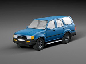 car low-poly 3D