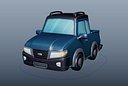 Stylized Pickup Rigged