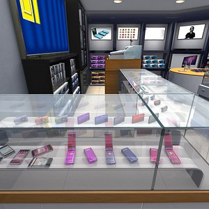 taiwan mobile phone shop 3D model