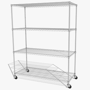 Steel 4 Tier Wire Storage Rack