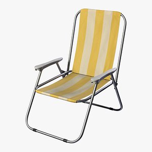 3D model camping lounge outdoor chair