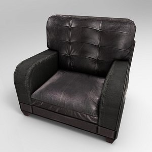 leather armchair 3d model