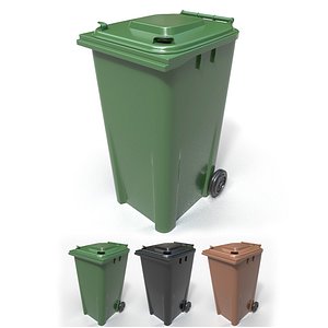 3D model Wheelie Rubbish Bin