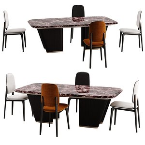 Table and Chair Mistral Plume 3D model