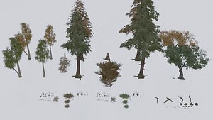 3D forest pack pbr materials