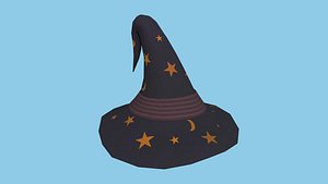 3D Stars Moon Wizard Hat - Character Design Fashion