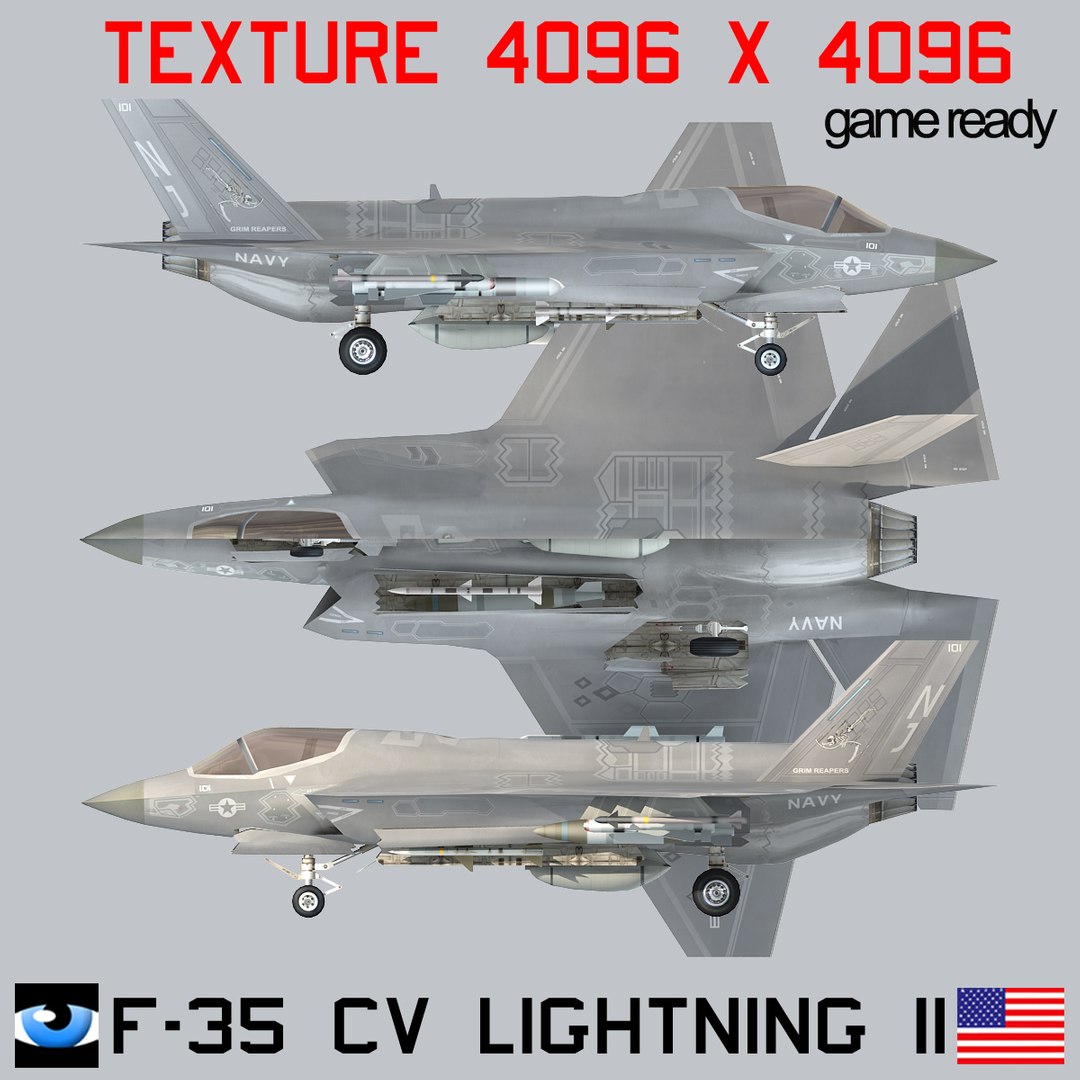 f-35 cv lightning ii 3d max https://p.turbosquid.com/ts-thumb/KS/85EdQ6/6vTm5IIk/f35_01/jpg/1465284151/1920x1080/fit_q87/281bb9181d22035ad7f22704574a1b488c311d03/f35_01.jpg