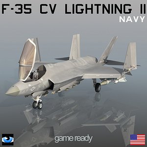 f-35 cv lightning ii 3d max