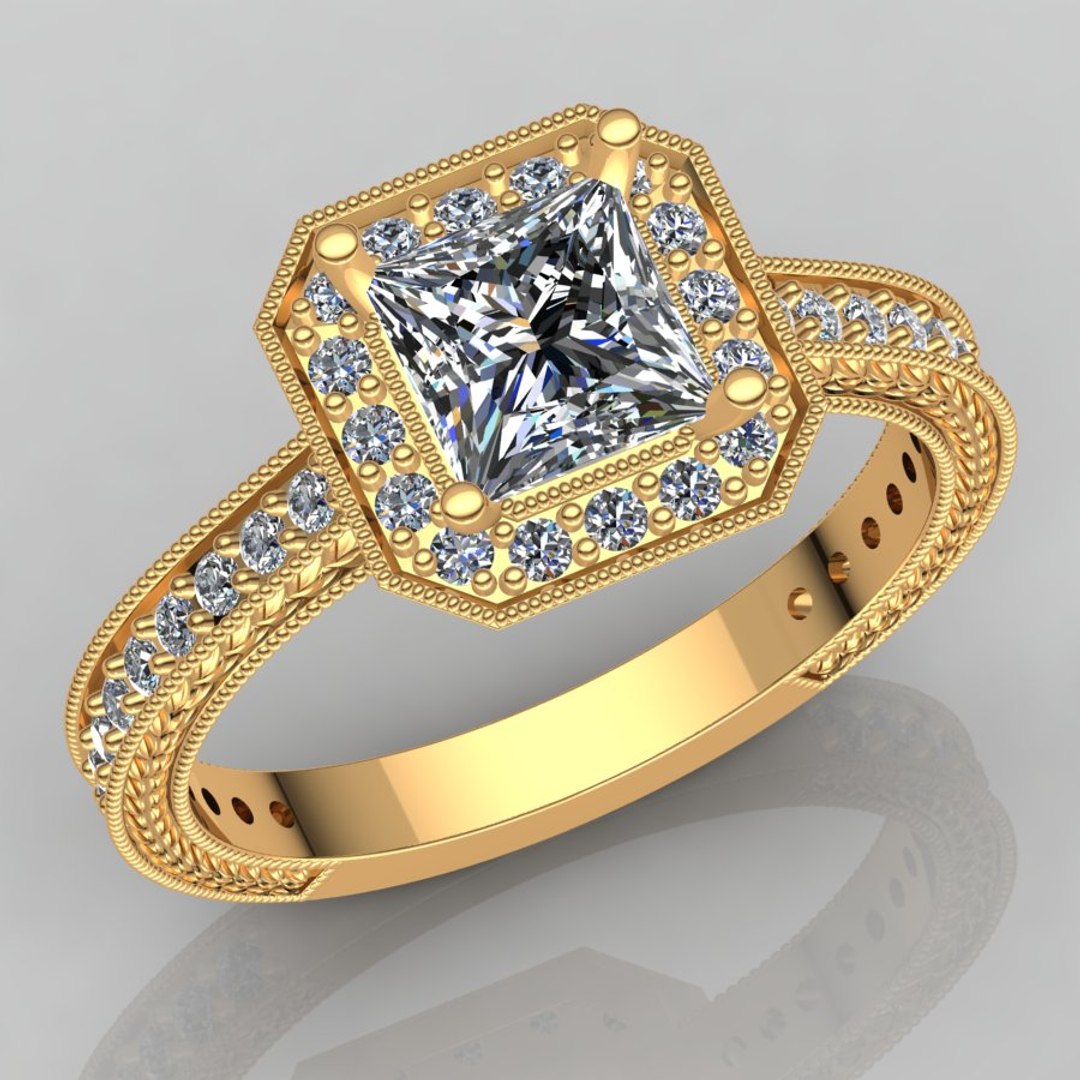 Designer Ring 3D Model - TurboSquid 1152989